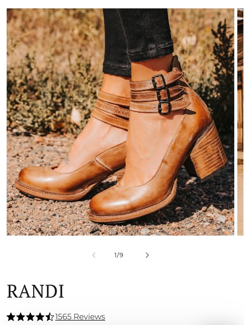 freebird Randi Triple-Strap Tan Leather Block Heel Boots
